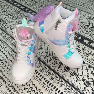 Unicorn Iridescent Shoes.